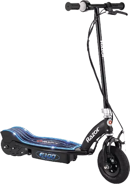  Razor E100 Glow Electric Scooter for Kids Age 8+, LED Light-Up Deck