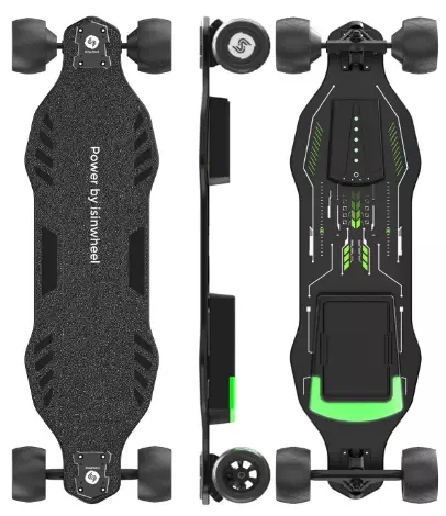 isinwheel v8 electric skateboard with remote