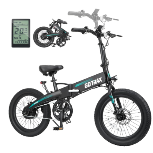 Gotrax R1 20_ Folding Electric Bike with 40 Miles (Pedal-assist1) by 48V Battery