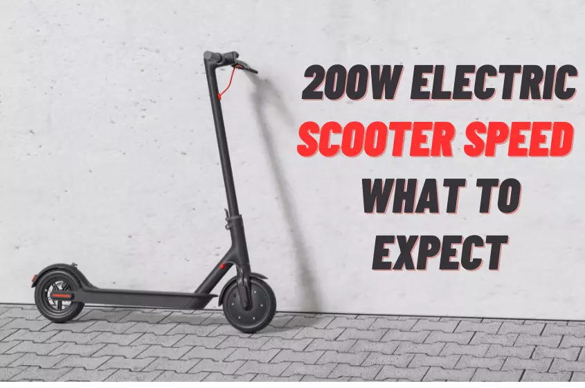 200w Electric Scooter Speed